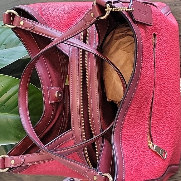 EUC Coach Kristy Red Apple Colorblock - Picture 2 of 16